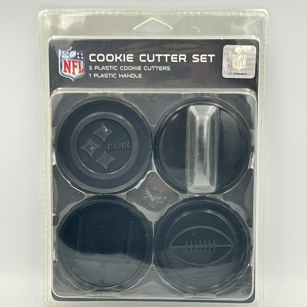 NFL Pittsburgh Steelers‎ Cookie Cutter Set 4pc NEW SEALED